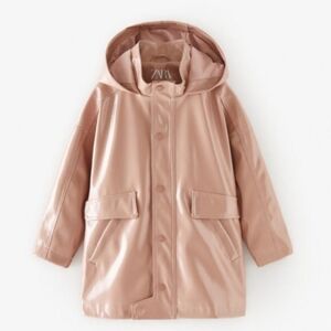 ZARA Girls Rubberized Rain Coat Sz.10